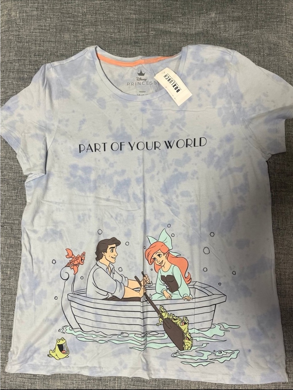 Disney Princess ‘Part of Your World' Light Blue Tie-Dye Tee